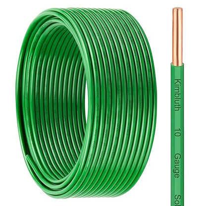 THHN Wire 10 Gauge 25 FT OFC Electrical Wire, 10 AWG Solid Copper Wire Rated up by SimpleandPractical