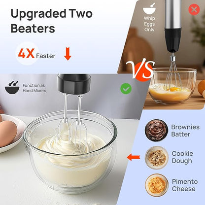 Consciot 4 in 1 Immersion Hand Blender Max 1100W, Corded Stick Emulsifier - Image 7