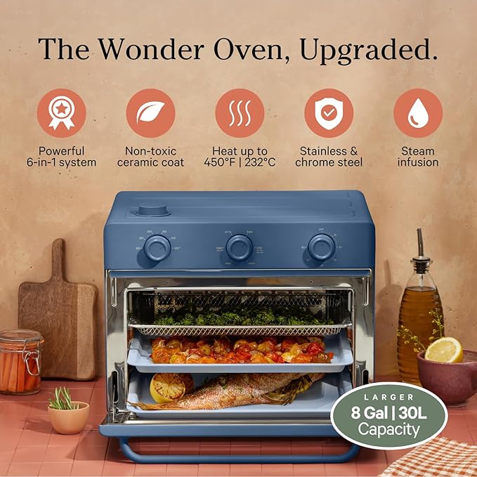 Our Place Large Wonder Oven | 6-in-1 Stainless Steel Air Fryer Toaster Oven - Image 2