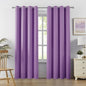 DUALIFE 96 Inch Length Purple Blackout Curtain Panels/Drapes by DUALIFE