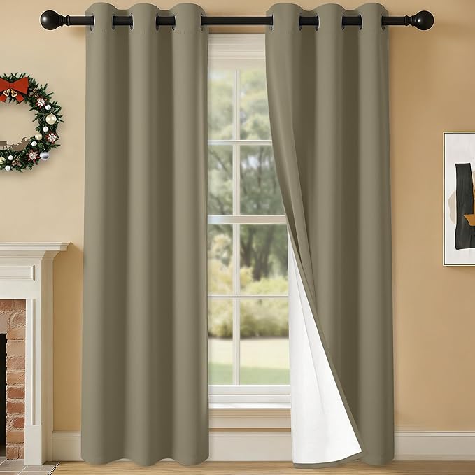 100% Blackout Curtains 84 Inch Length by Unknown