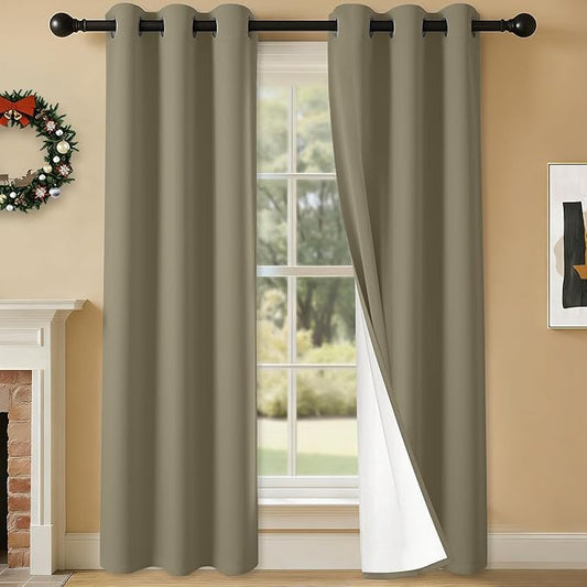 100% Blackout Curtains 84 Inch Length by Unknown