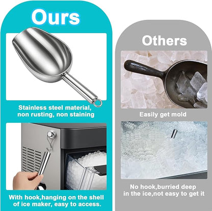 Stainless Steel Ice Scoop for Freezer - Image 6