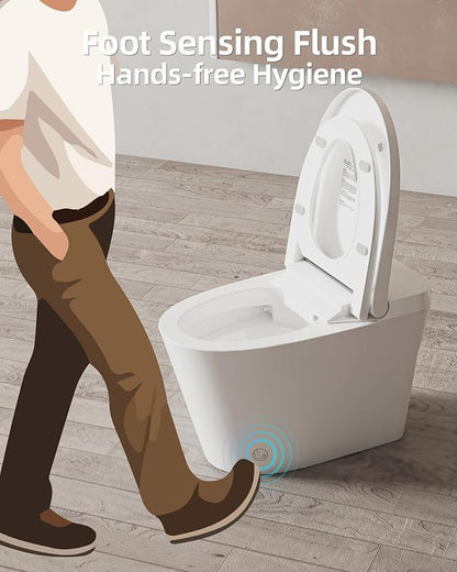 Luoware Smart Toilet Lite without Bidet, One Piece Elongated Modern Toilet - Image 5