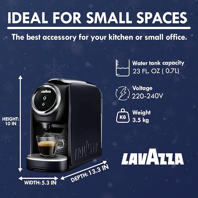 Lavazza Classy Mini Coffee Maker – 72 Count Classico Espresso Capsules – - Image 5