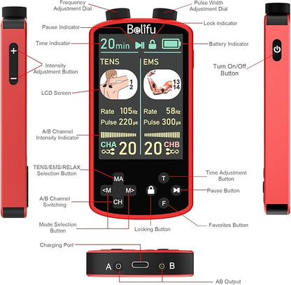 TENS EMS Unit Muscle Stimulator - Image 4