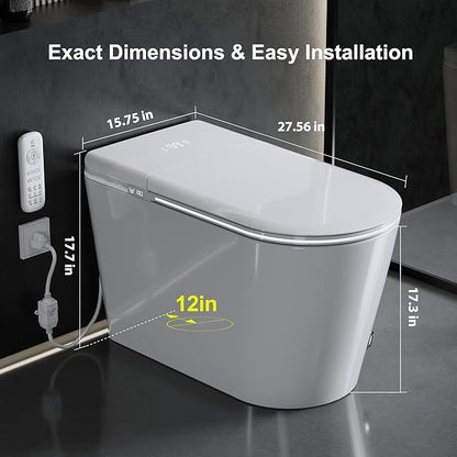 Smart Toilet with Auto Open/Close Lid - Image 9