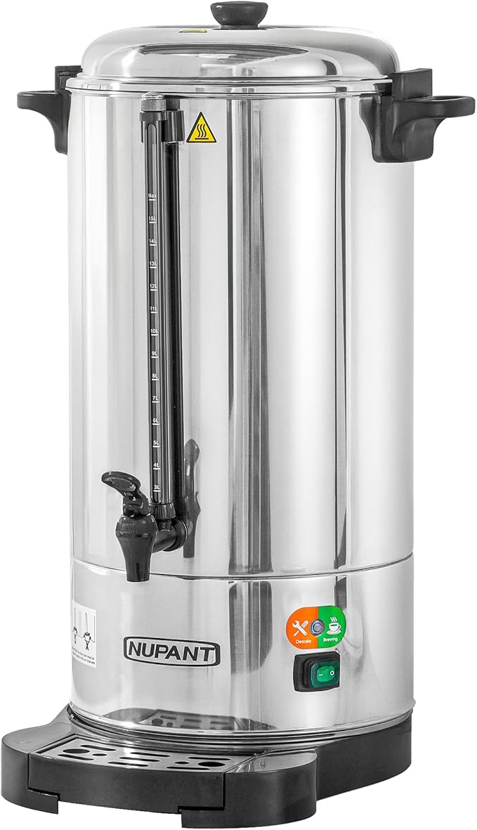 Commercial Coffee Urn 100 Cup/15L Coffee Dispenser by NUPANT