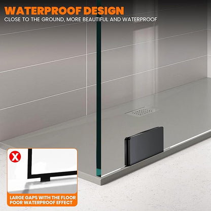 Shower Glass Door 28.5 * 78 Inch, Bathroom Frameless Fixed Shower Glass Panel - Image 5