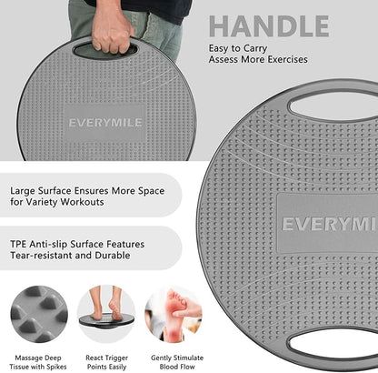 EVERYMILE Wobble Balance Board, Exercise Balance Stability Trainer Portable - Image 2