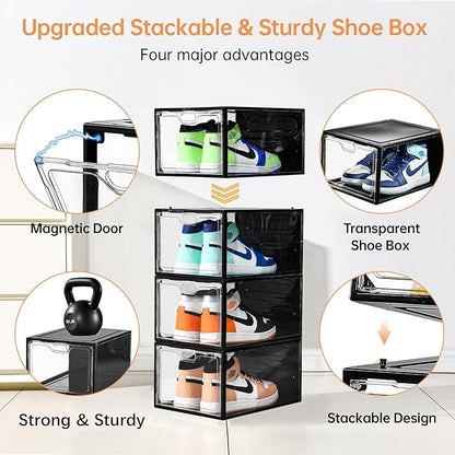 12 Pack Large Shoe Storage Box, Shoe Containers - Image 3