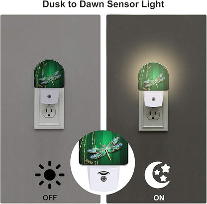 sndheke Green Jewel Dragonfly Night Light - Image 3