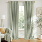 100% Blackout Shield Linen Blackout Curtains by 100BlackoutShield