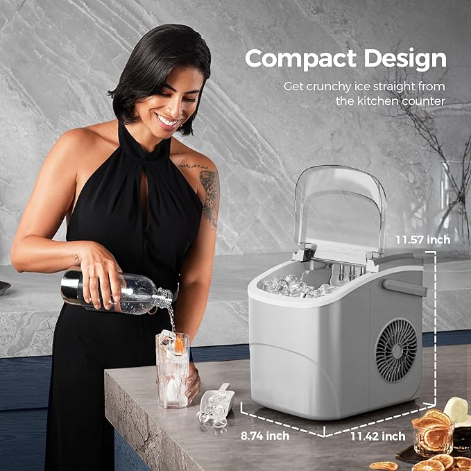 Ice Makers Countertop, 9 Cubes in 6 Mins, Portable Ice Maker Machine - Image 6