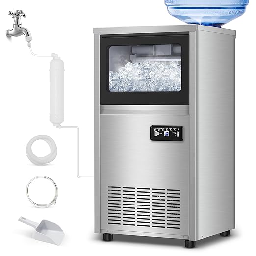 Commercial Ice Maker Machine 150 Lbs/24H, 30 Lbs Ice Bin, Undercounter Ice by Velieta-SpecialistinFridge