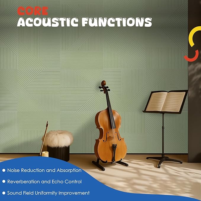 EVENRISING Acoustic Panels 6 Pack, Soundproof Wall Panels 23.6 x 23.6 Inches - Image 3