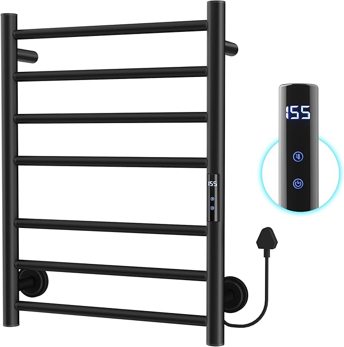 Heated Towel Rack for Bathroom, Towel Warmer Rack Wall Mounted Electric Towel by STATAPPY