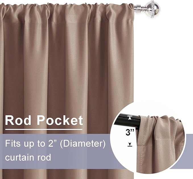 JIUZHEN Blackout Curtains for Bedroom - Image 5
