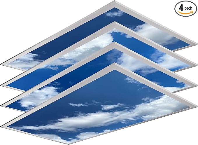 4-Pack 2x4 LED Flat Panel Light, Drop Ceiling Light Fixture by NothingButLEDs