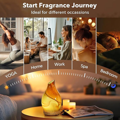 Essential Oil Diffuser, 120 ml Glass Aromatherapy Diffuser - Image 6