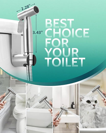 Handheld Toilet Bidet Sprayer for Toilet-Adjustable Water Pressure Control - Image 2