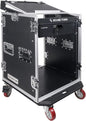 Sound Town Heavy-Duty 1/2" Plywood 14U PA DJ Pro Audio Rack/Road ATA Case by SOUNDTOWN