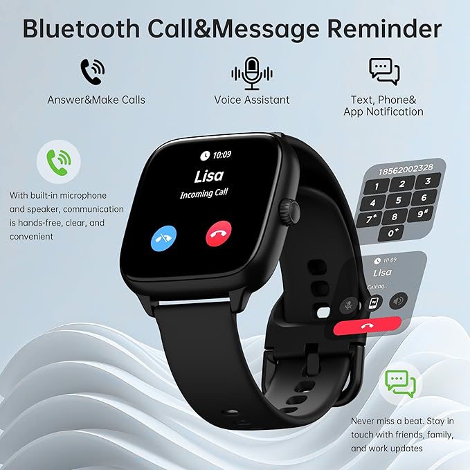 Sunorshop Fitness Tracker Answer/Make Calls, Smart Watch - Image 2