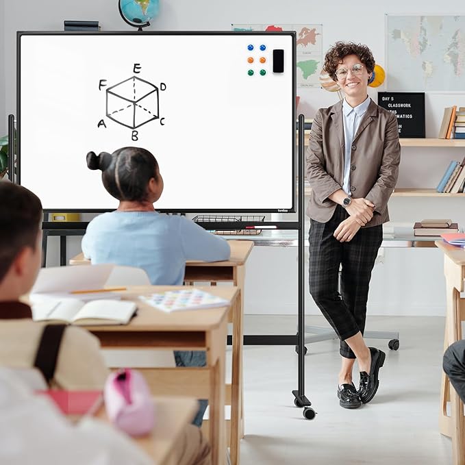 Dry Erase Whiteboard Easel on Wheels - Image 7
