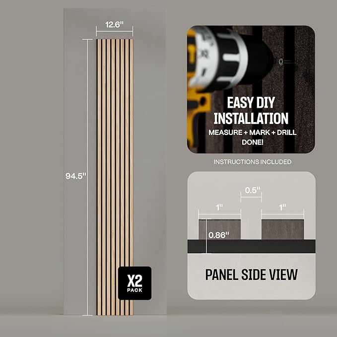 2-Pack Wood Panels for Wall - Image 3