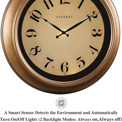CLXEAST 18 Inch Glow in The Dark Wall Clocks - Image 4