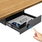 Under Desk Drawer Storage with Fingerprint Lock, Slide Out Metal Organizer by CiaoStilista