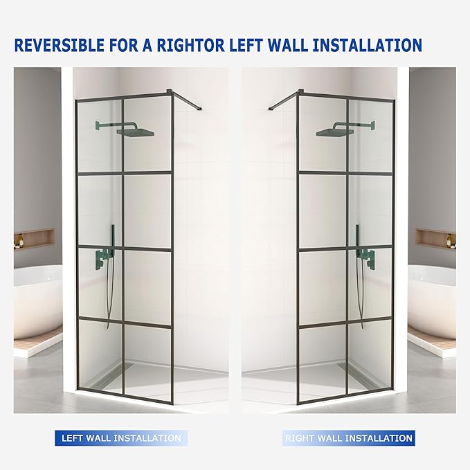 Mainzel 30" W x 76" H Fixed Shower Glass Panel, Frameless 3/8" ANSl Tempered - Image 3