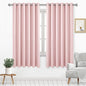 DWCN Blush Pink Blackout Curtains 63 Inch Length, Room Drakening Drapes by DWCN