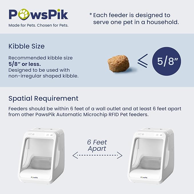 PawsPik Automatic Microchip RFID Cat Feeder, ISO Microchip & PawsPik RFID Tag - Image 8