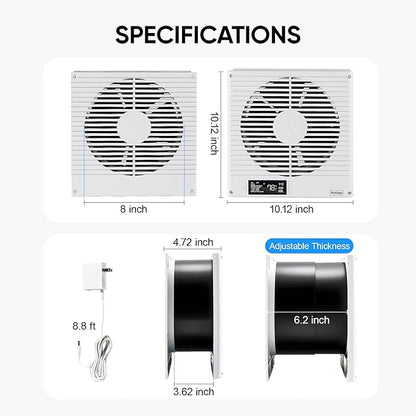 Windigaga 8" Room to Room Fan - Image 2