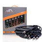 Elite Audio Premium Series 17ft. 6-Channel Car Audio RCA Cable – Double Shielded by EliteAudio