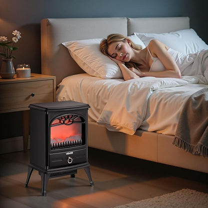 VEVOR 22.8inch Freestanding Fireplaces, 1500W 5120BTU Portable Electric - Image 8