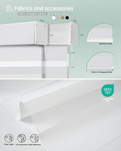 Yoolax Motorized Zebra Blinds Compatible - Image 5