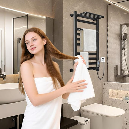 Heated Towel Rack for Bathroom Towel Warmer Racks Wall Mounted - Image 2