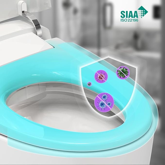 Smart Toilet with Bidet – Auto Open/Close Lid, Foot Sensor, Instant Warm Water - Image 7