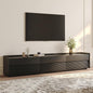 POVISON Fully-Assembled Mid Century Modern TV Stand, 94.49" Wood Media Console by POVISON