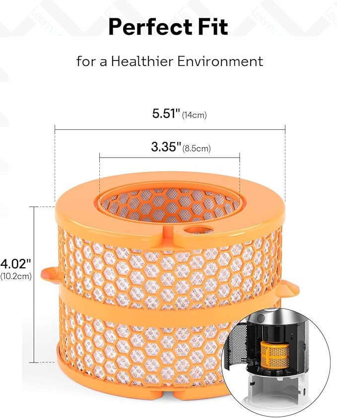 Leemone Upgraded Carbon Fiber Evaporator Filter Replacement Compatible - Image 5