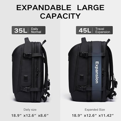 Vacuum Seal Travel Backpack 45L Expandable Air Compression System Water - Image 5