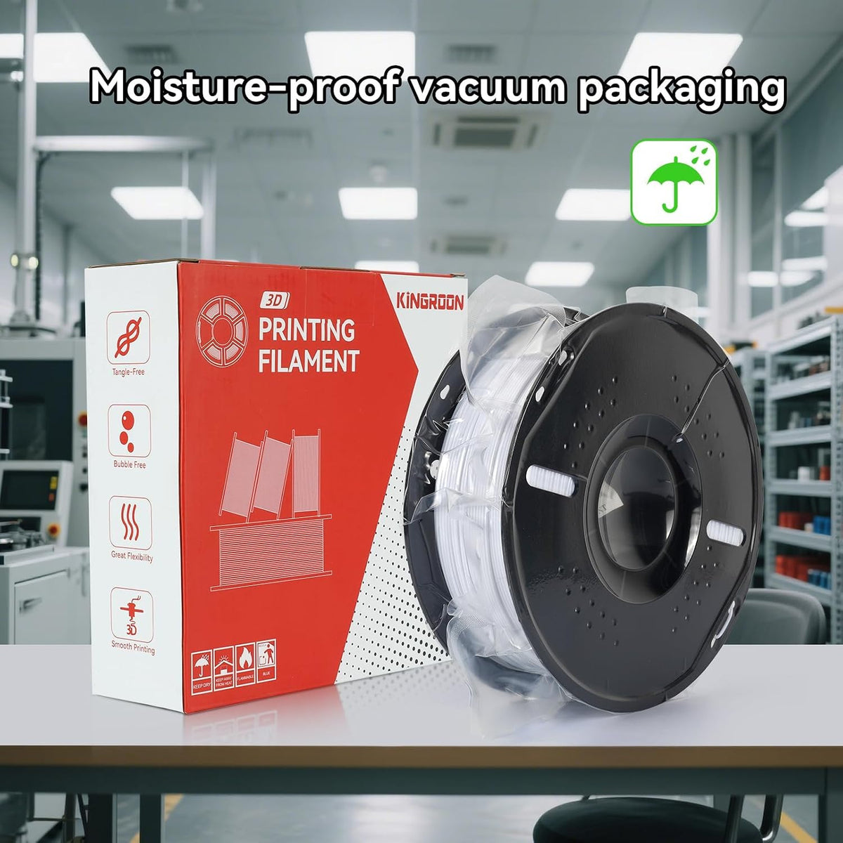 Kingroon PETG 3D Printer Filament, 10 Rolls, Dimensional Accuracy +/- 0.03 mm...