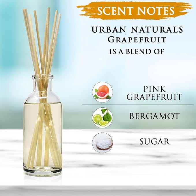 Urban Naturals Grapefruit Reed Diffuser Oil Set | - Image 6