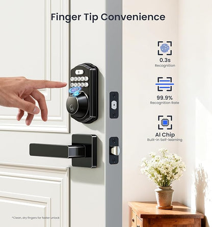 Veise VE012W-L Built-in Wi-Fi Fingerprint Smart Lock - Image 5