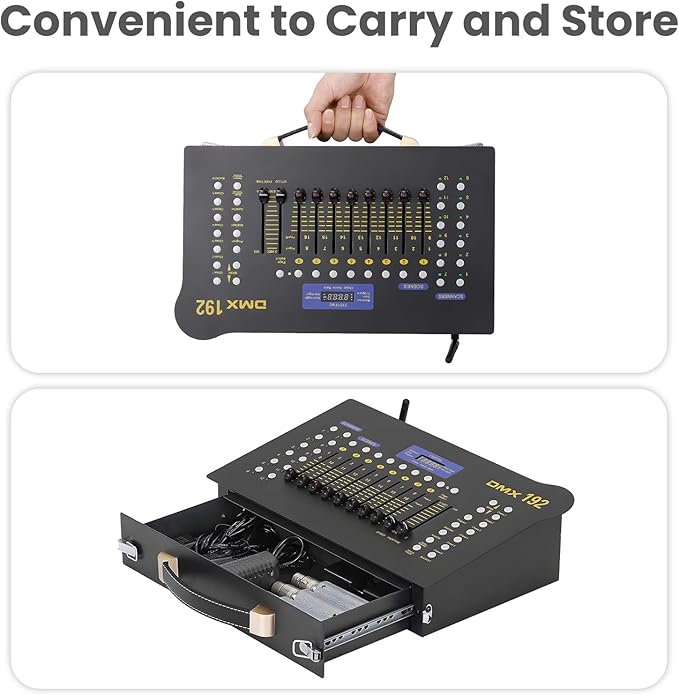 CaalLogt DMX512 Controller Stage DJ Light Console Lighting Mixer Board Console - Image 6