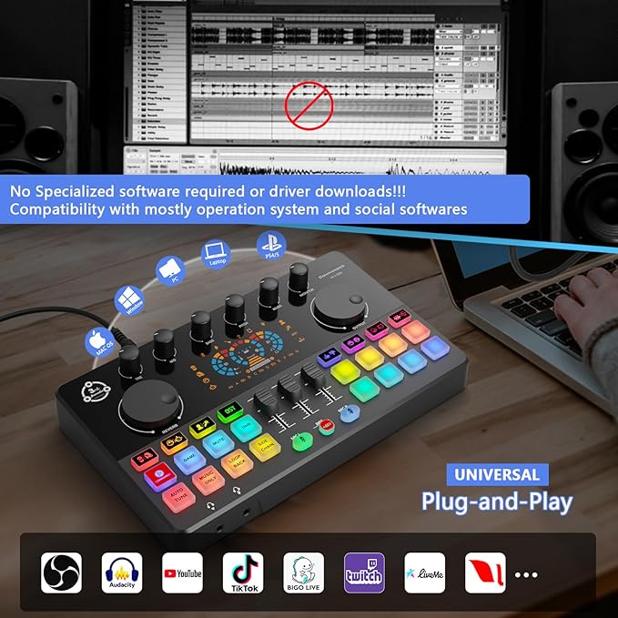Podcast Equipment Bundle for 2, Audio Interface - Image 4
