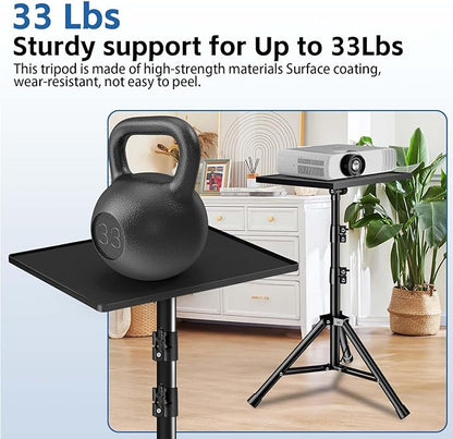 Projector Stand, 33LB Load Bearing & 22-55" Height Adjustable, - Image 2