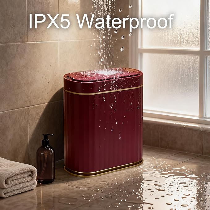 ELPHECO Bathroom Motion Sensor Trash can 2 Gallon Automatic Garbage Can - Image 5